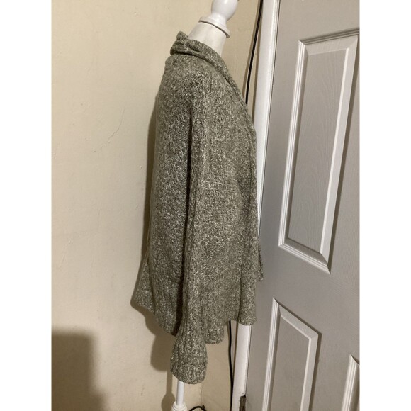 Angel of the North Sweater Womens XS Gray Open Front Cardigan Knit Chunky Cozy - Picture 2 of 5